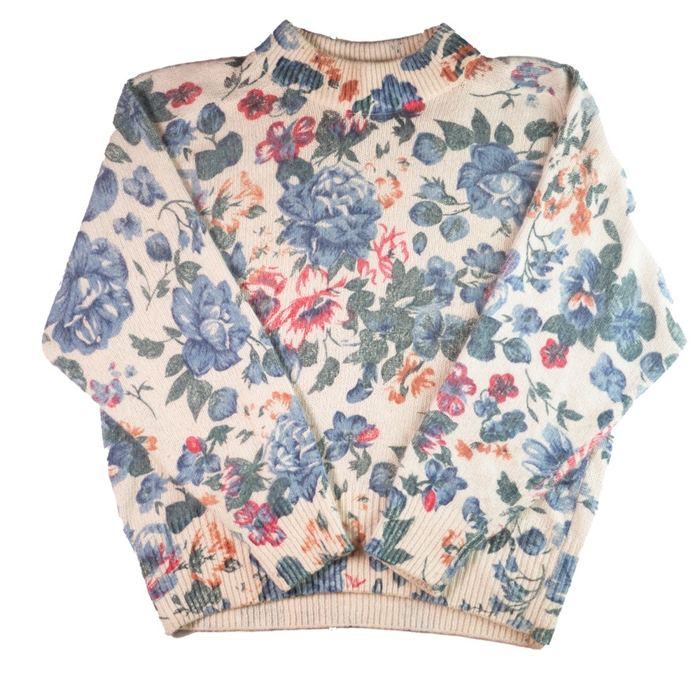 Vintage De Rothchild floral sweater